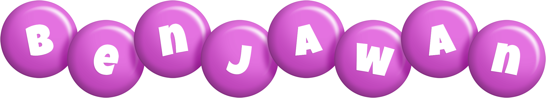 Benjawan candy-purple logo