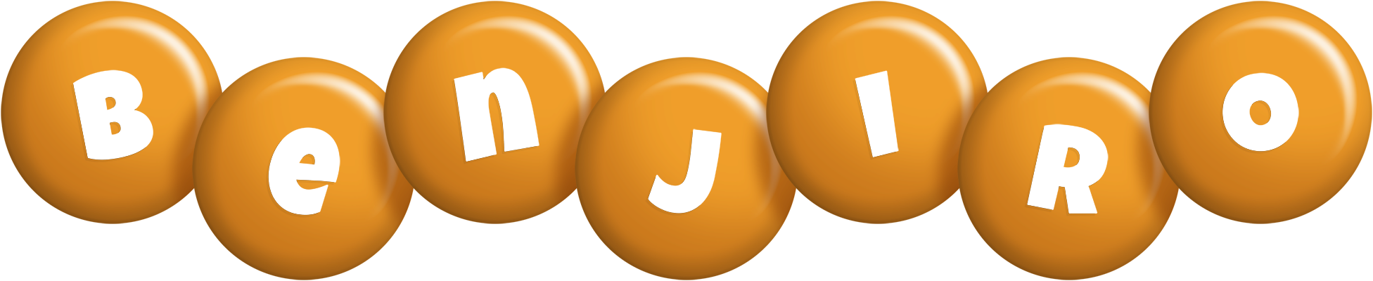 Benjiro candy-orange logo