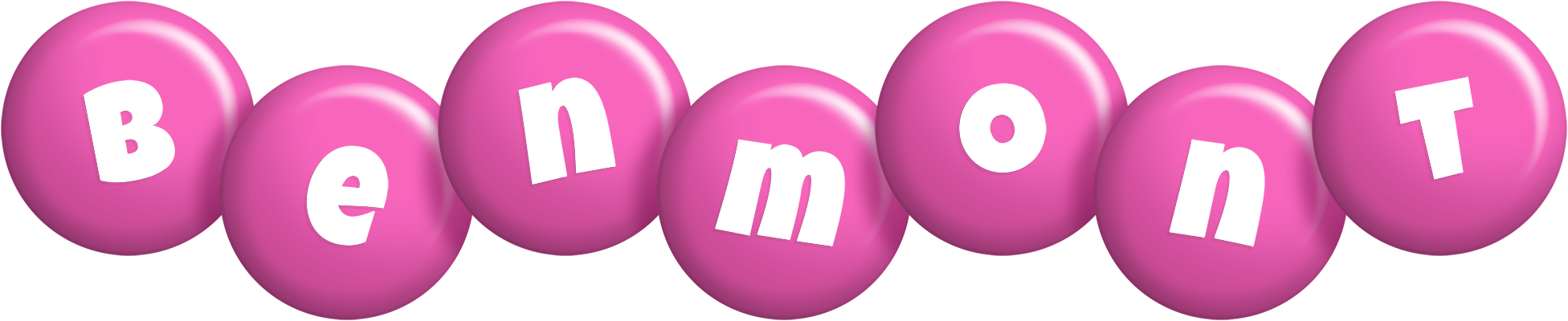 Benmont candy-pink logo