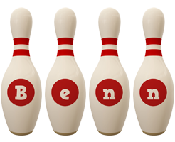 Benn bowling-pin logo