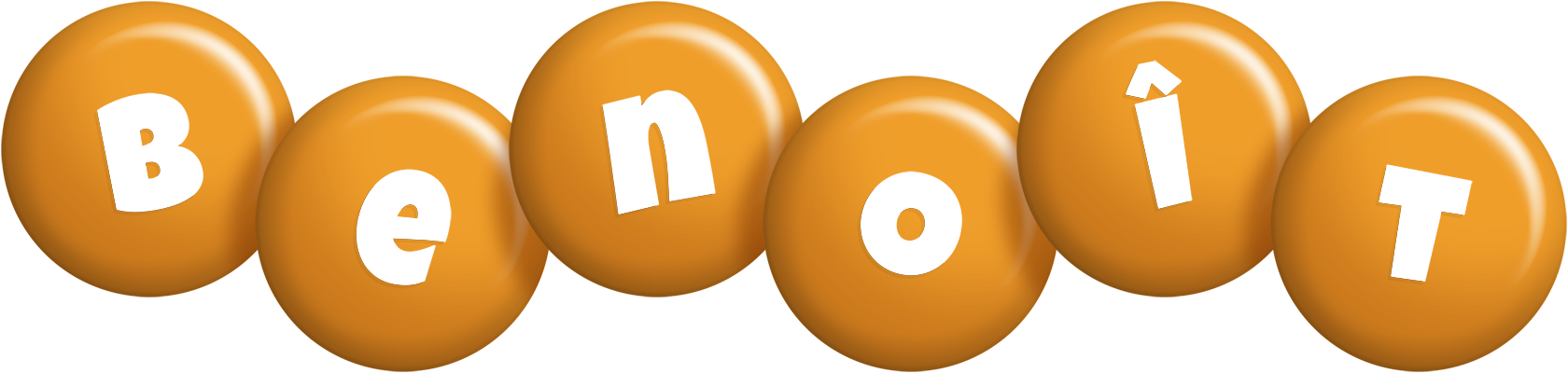 Benoît candy-orange logo