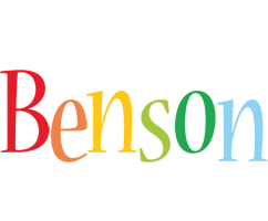 Benson birthday logo