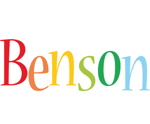 Benson birthday logo