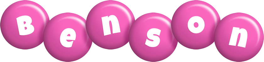 Benson candy-pink logo