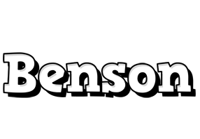 Benson snowing logo