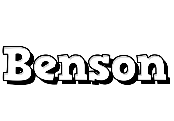 Benson snowing logo