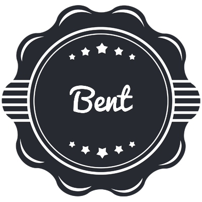 Bent badge logo