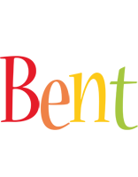 Bent birthday logo