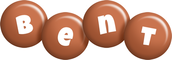Bent candy-brown logo