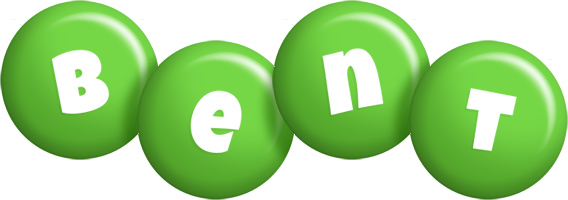 Bent candy-green logo