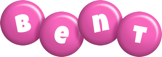 Bent candy-pink logo