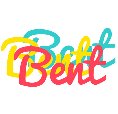 Bent disco logo