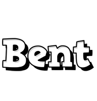 Bent snowing logo