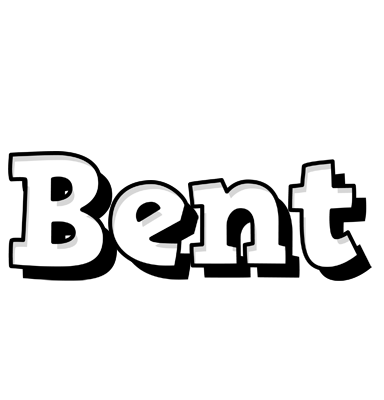 Bent snowing logo