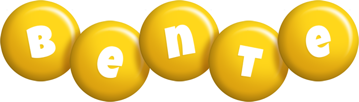 Bente candy-yellow logo
