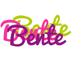 Bente flowers logo