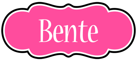 Bente invitation logo