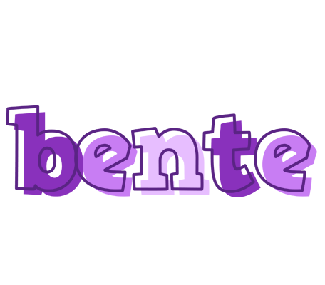 Bente sensual logo