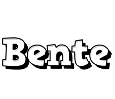 Bente snowing logo