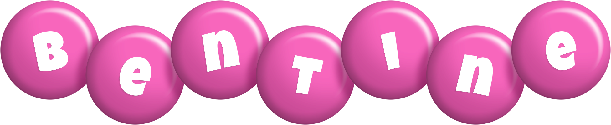 Bentine candy-pink logo