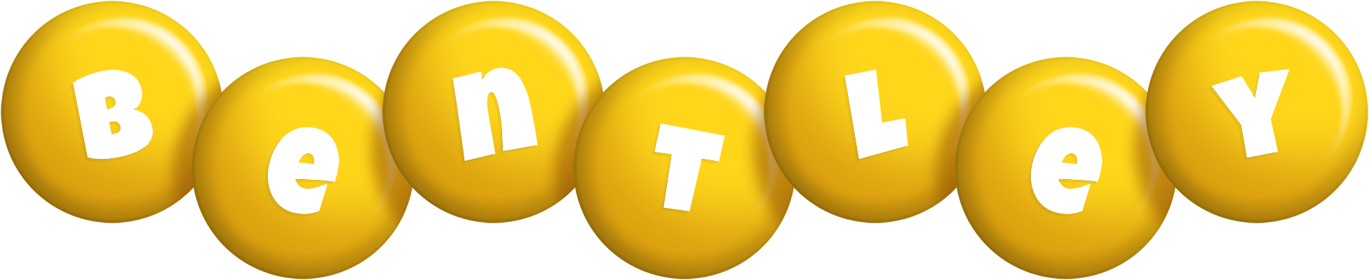 Bentley candy-yellow logo