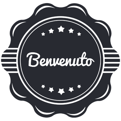Benvenuto badge logo