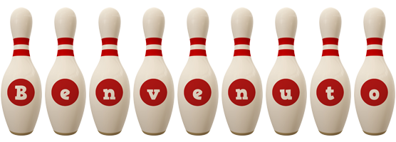 Benvenuto bowling-pin logo