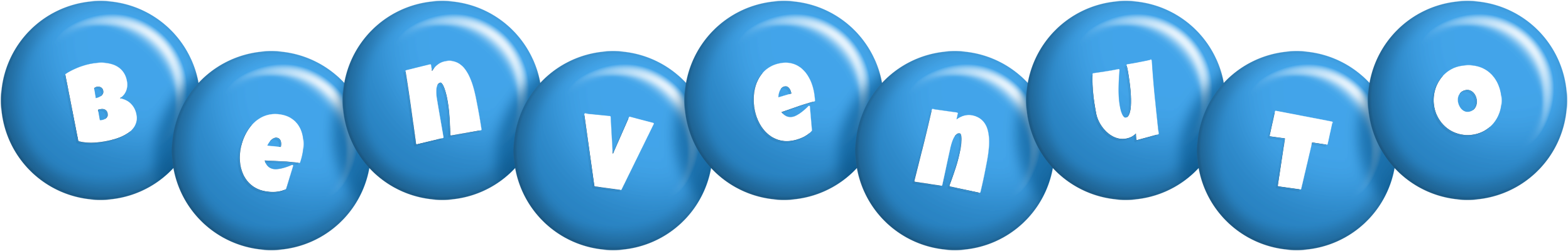 Benvenuto candy-blue logo