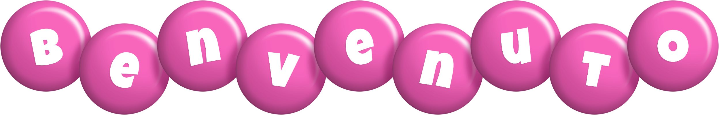 Benvenuto candy-pink logo