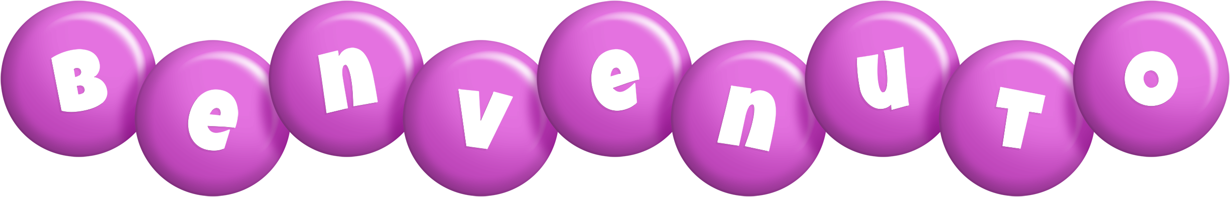 Benvenuto candy-purple logo