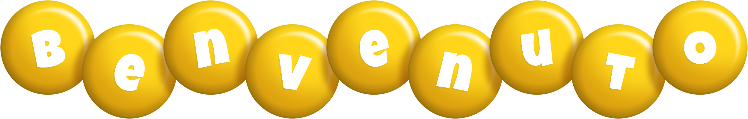 Benvenuto candy-yellow logo
