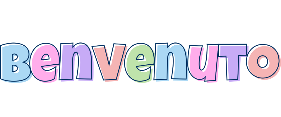Benvenuto pastel logo