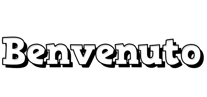 Benvenuto snowing logo