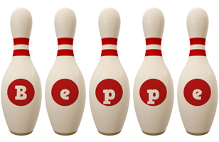 Beppe bowling-pin logo