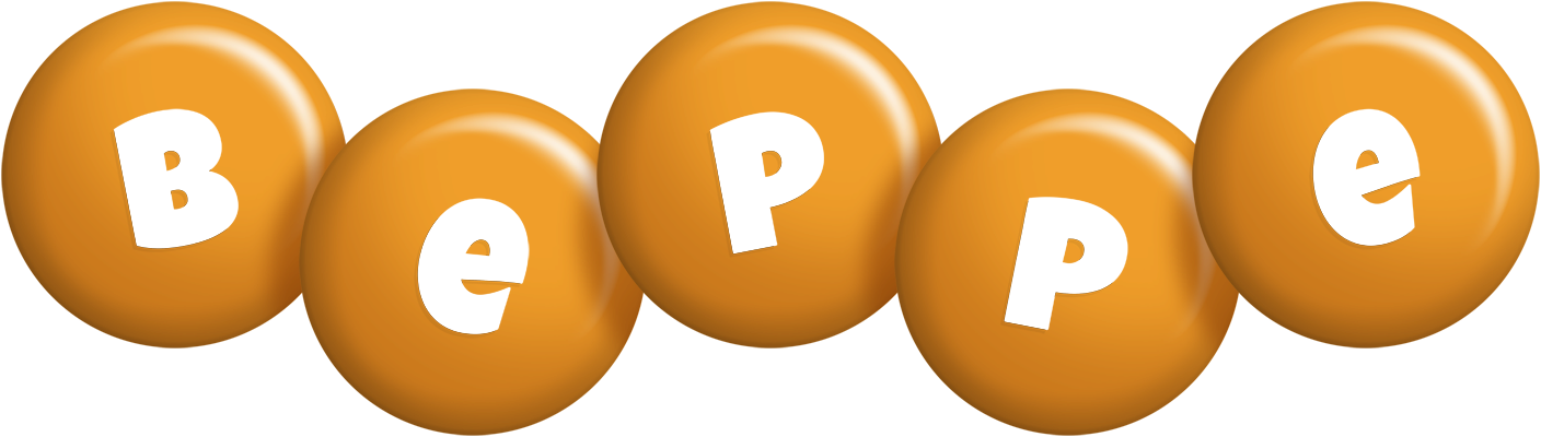 Beppe candy-orange logo