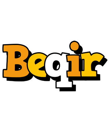 Beqir cartoon logo