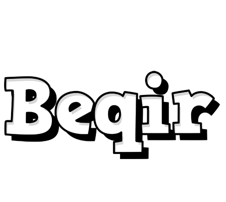 Beqir snowing logo