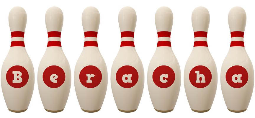 Beracha bowling-pin logo