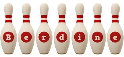 Berdine bowling-pin logo