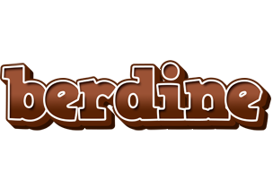 Berdine brownie logo