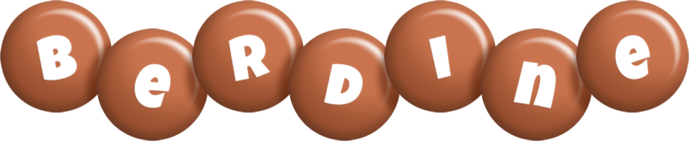 Berdine candy-brown logo