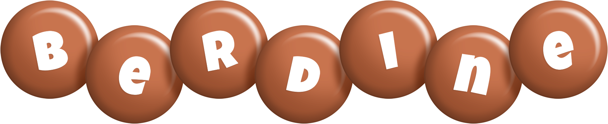 Berdine candy-brown logo