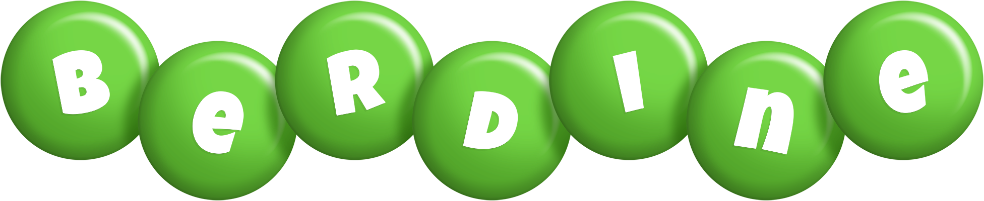 Berdine candy-green logo