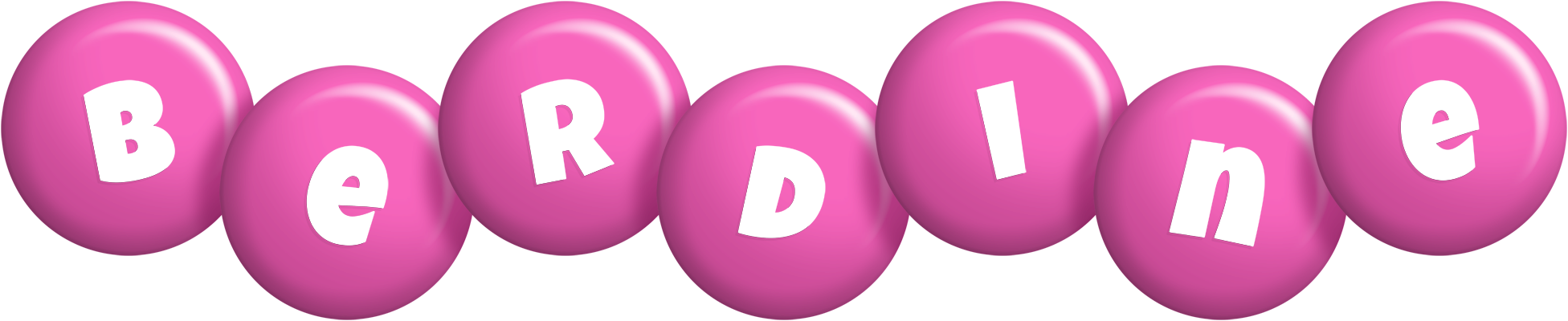 Berdine candy-pink logo