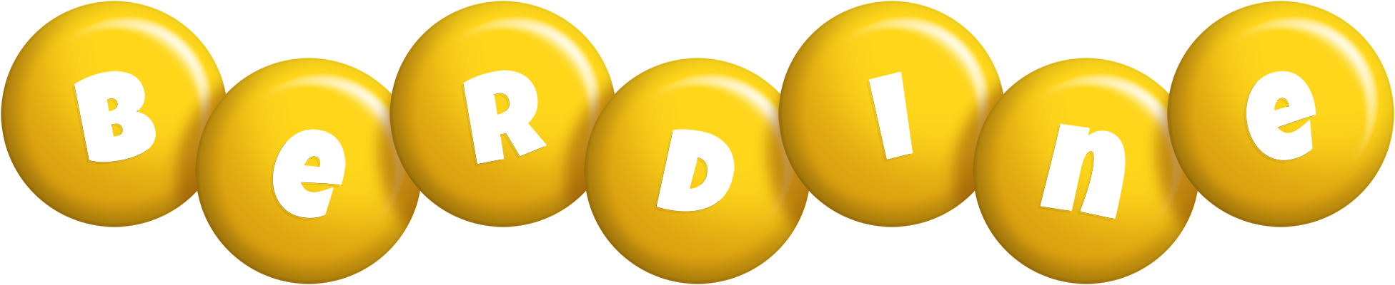 Berdine candy-yellow logo