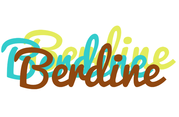 Berdine cupcake logo