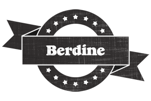 Berdine grunge logo