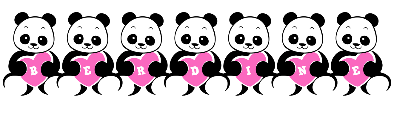 Berdine love-panda logo