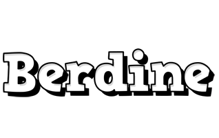 Berdine snowing logo