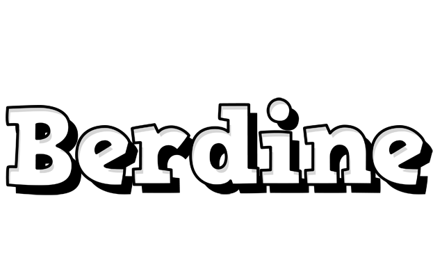 Berdine snowing logo
